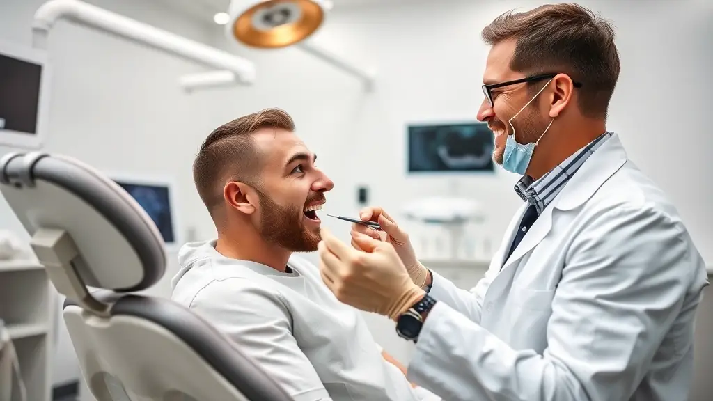 Dentist consulting patient about Cosmetic Dentistry Services Me Katy, TX